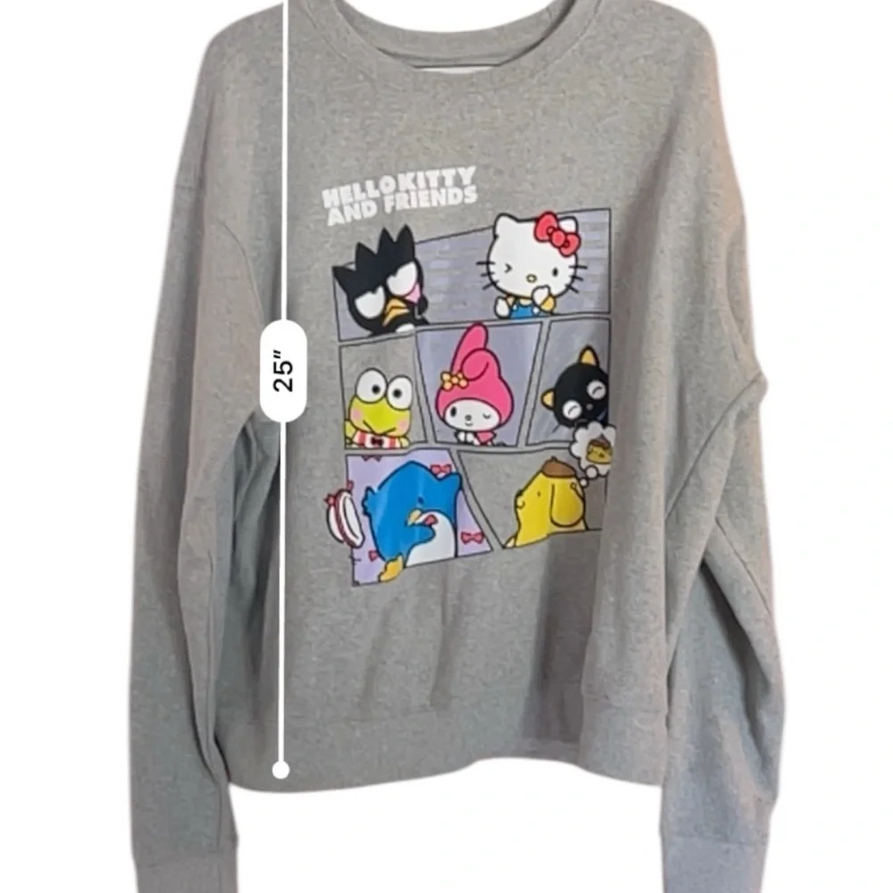 Sanrio hello kitty and friends Cotton Blend Long Sleeve Sweatshirt size XL - Picture 6 of 6